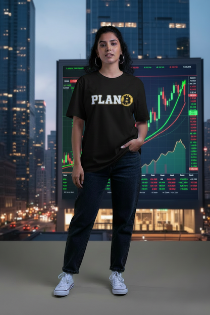 Plan B- Bitcoin Printed Unisex Standard Crew T-Shirt