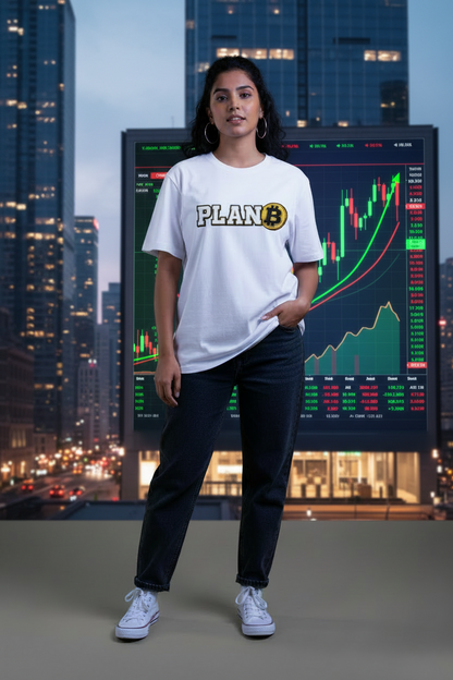 Plan B- Bitcoin Printed Unisex Standard Crew T-Shirt