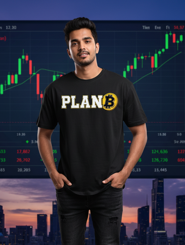 Plan B- Bitcoin Printed Unisex Standard Crew T-Shirt